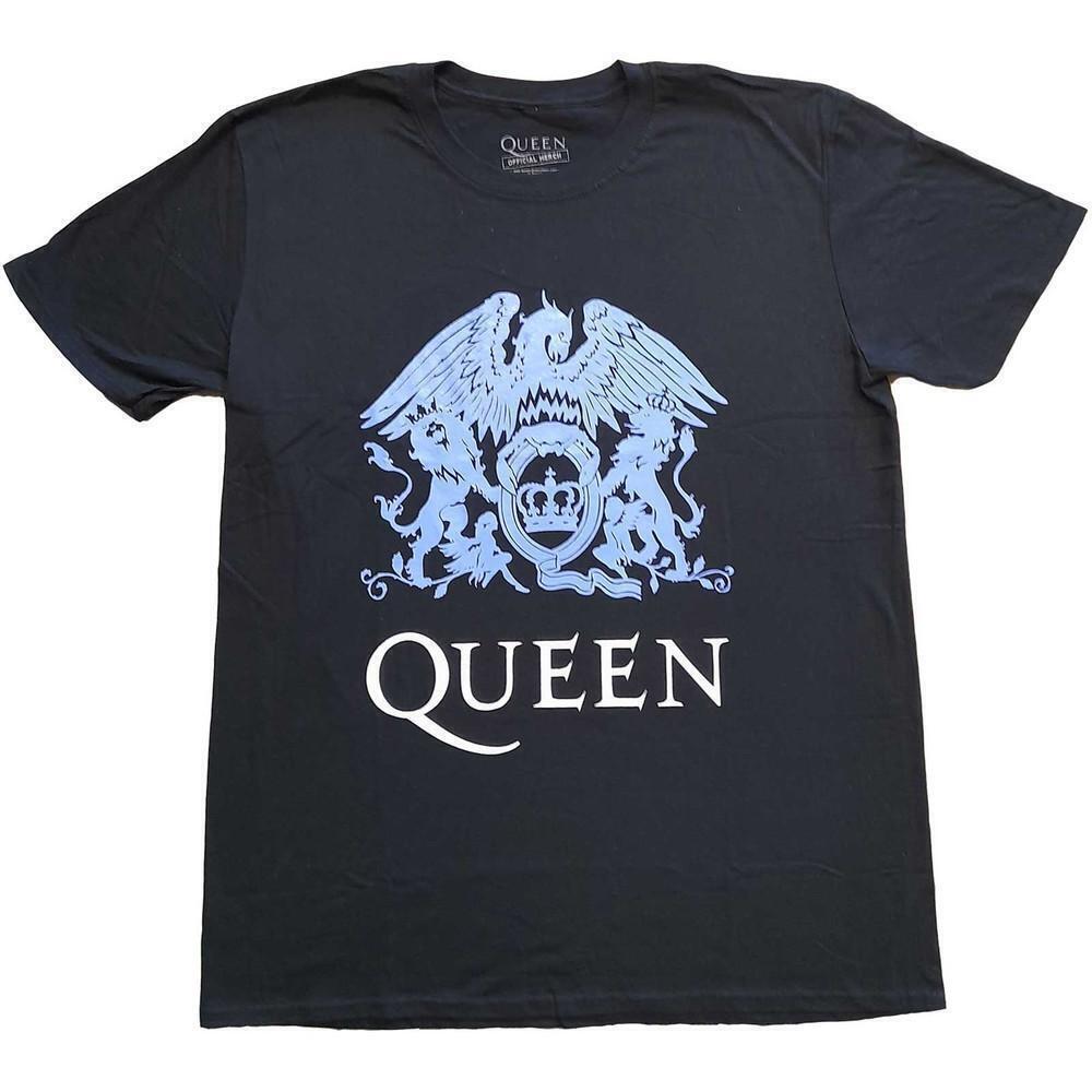 Queen Unisex T Shirt Blue Crest